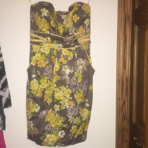 🖤YELLOW FLOWER DRESS WITH POCKETS